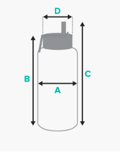 Stainless steel water bottle with a straw lid